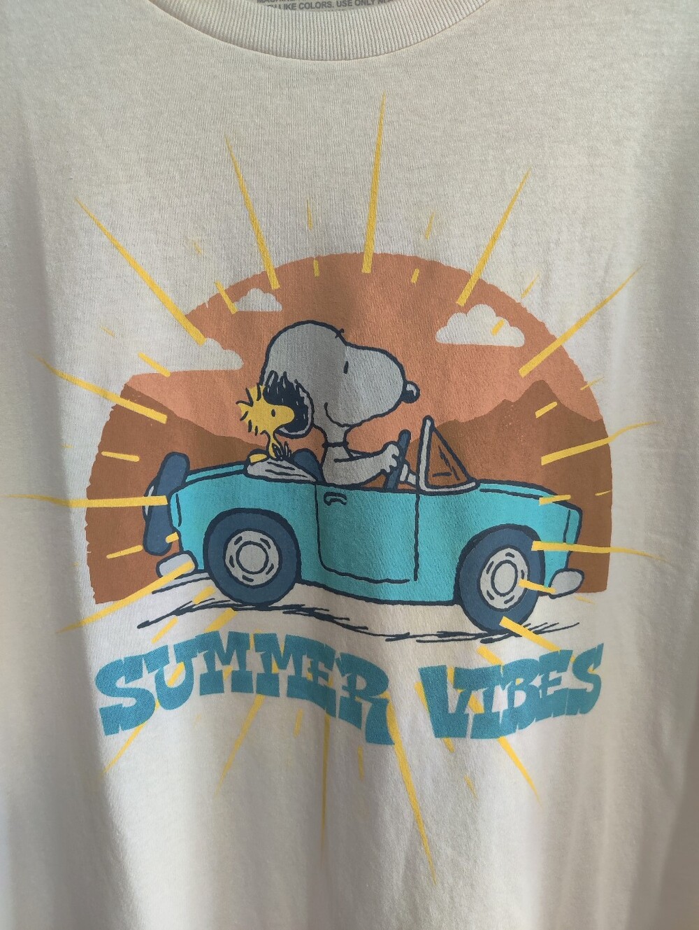 Snoopy “Summer Vibes” Graphic T-Shirt.  ☀️🚗